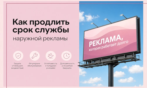 Как продлить срок службы наружной рекламы в  Алапаевске